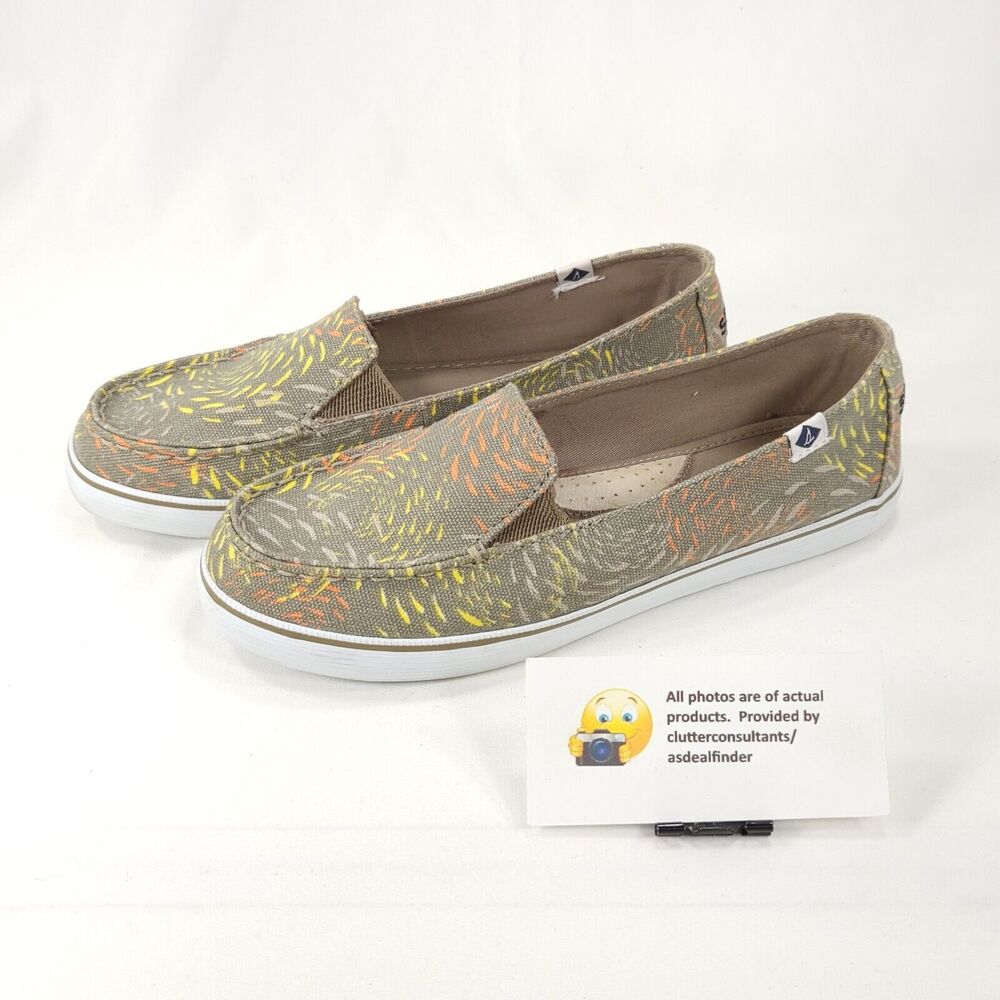Sperry Top Sider Slip On Casual Loafer Shoe Womens Size 7 STS95830 Gray